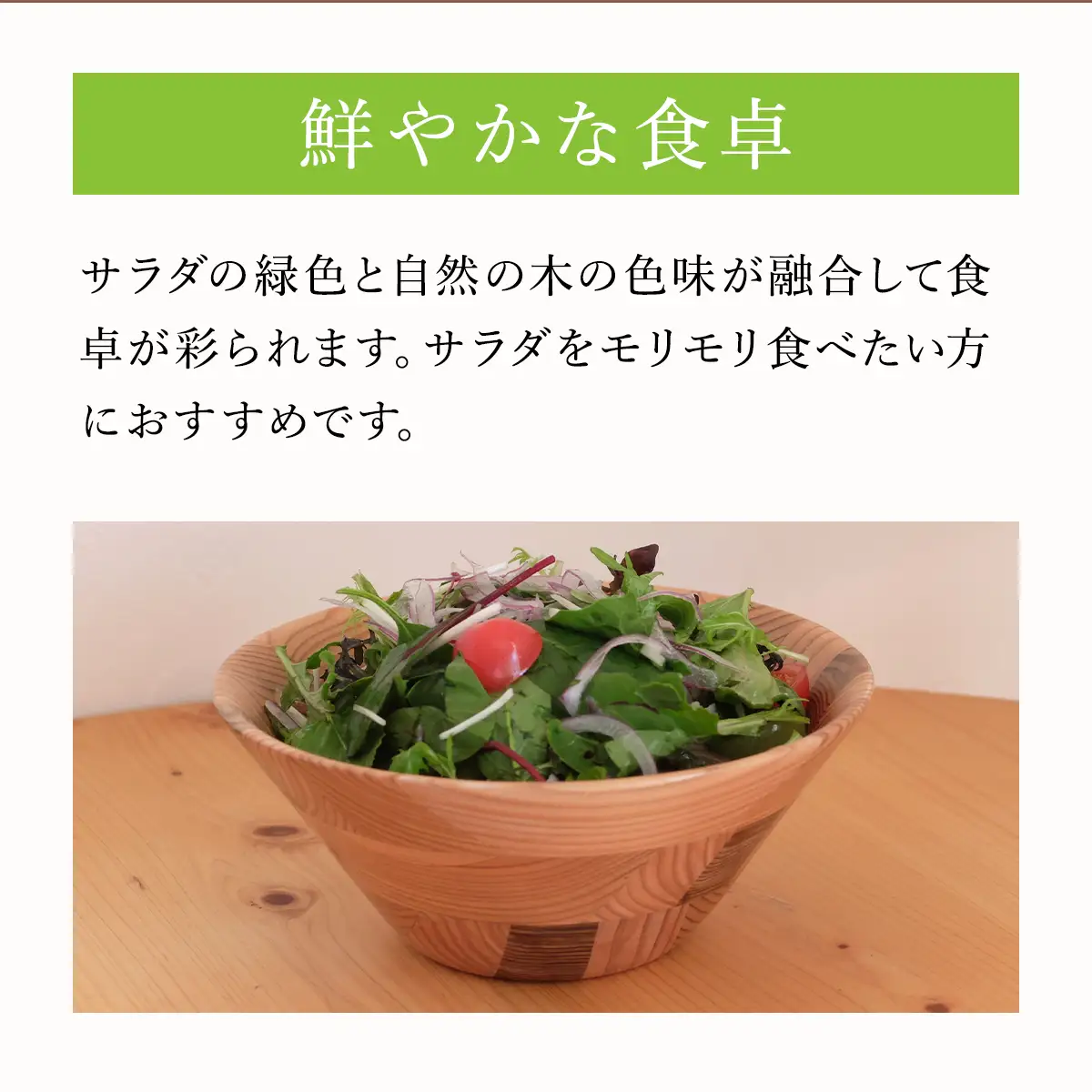 山武杉サラダボウル ／山武杉 天然木 お皿 自然 ぬくもり 杉 ギフト プレゼント 千葉県 山武市 SMP002