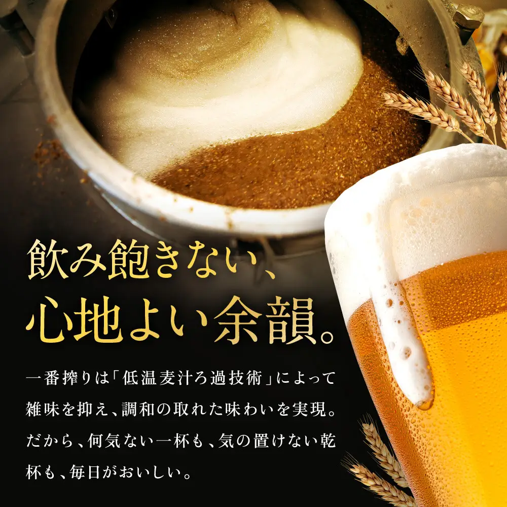 【定期便　6ヶ月間　毎月1セット】キリン神戸工場産　一番搾り生ビール　大瓶12本セット 神戸市 お酒 ビール ギフト