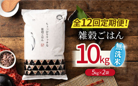 〈令和7年度産米〉 【全12回定期便】 水研ぎ不要 雑穀ごはん 無洗米 10kg 【株式会社 農産ベストパートナー】 令和7年産 [ZBP152]