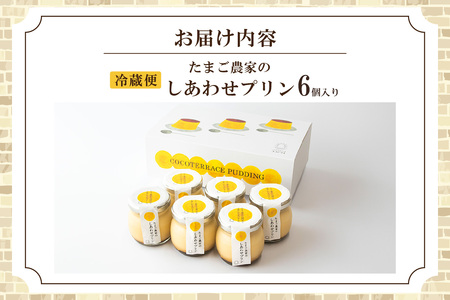 【受注生産】たまご農家のしあわせプリン（6個セット） デイリーファーム たまご 幸せ プリン 瓶入り デザート スイーツ おやつ 卵 鶏卵 ココテラス なめらかプリン 洋菓子 米卵 常滑牛乳 お菓子 ギフト プレゼント グルメ お取り寄せ 愛知県 常滑市