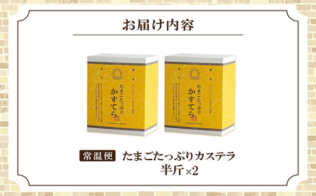 ココテラスのたまごたっぷりカステラ　(半斤 2箱) デイリーファーム 高級カステラ たまごたっぷり 和菓子 焼き菓子 ザラメ ざらめ かすてら 卵 贈り物 プチギフト ギフト プレゼント グルメ お取り寄せ 手土産 スイーツ デザート お菓子 愛知県 常滑市