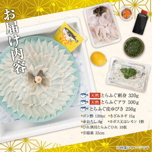 ふぐ料理専門店 『栄ふく』 国産 天然 とらふぐフルコース（5～6人前）青磁皿33cm付
