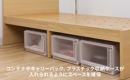 【受注生産品】木製シングルベッド　ナチュラル