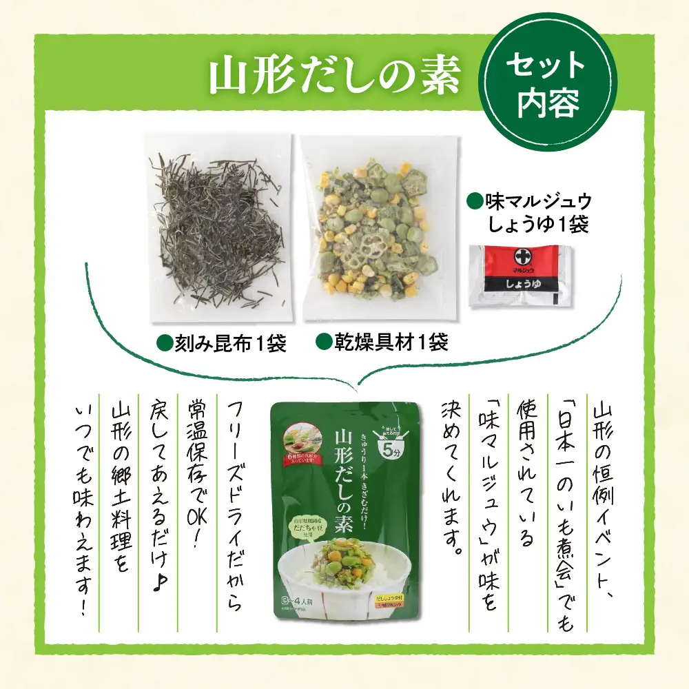 山形 ばあちゃんのだしの素 増量タイプ 5袋 山形 名物 だし 