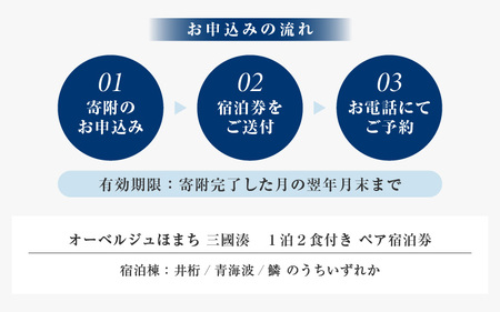 オーベルジュほまち 三國湊 1泊2食付き ペア宿泊券 Bプラン～【世界に誇る日本のフレンチを味わう】日本文化の宝箱 三國湊の地で伝統的な町家滞在～【感謝券】 【宿泊 宿 観光 国内旅行 宿泊施設 ペアチケット 旅行 食事付き フレンチ料理】 [P-19401]