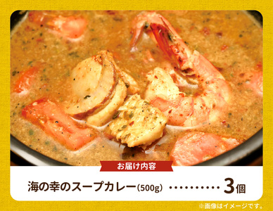 【ナチュラルファーム菓樹】海の幸のスープカレー 3個セット _NK0606