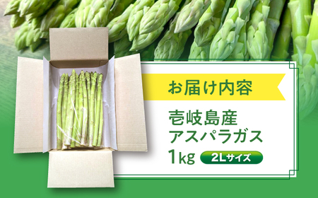 【お中元】【アスパラガス専門農家が作る！】壱岐産アスパラガス1kg(2Lサイズ)  ≪壱岐市≫【きたじま農園】 [JGI002]