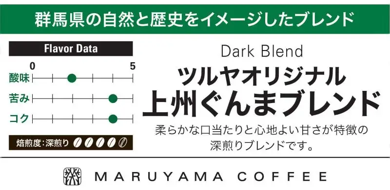 父の日 丸山珈琲 コーヒー 粉 詰合せ4袋B  オリジナルブレンドコーヒー ツルヤ 粉100g×各1袋 小諸市 お取り寄せ