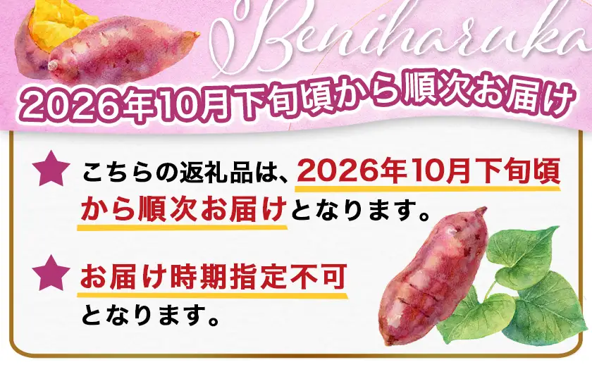 【先行受付】都城産 長期熟成紅はるか 3kg≪2026年10月下旬頃より順次お届け≫〔LE-I2-001-3kg-10〕_(都城市) 都城産さつまいも 熟成紅はるか 3kg 長期熟成 スイーツ