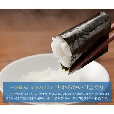 Y26-39 有明海産一番摘み　焼きのり　2切7枚×9セット（63枚分） のり