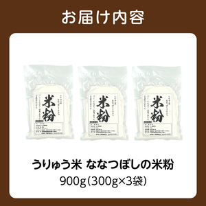 北海道産 米粉 900g 300g×3個 米粉ななつぼし 真空パック