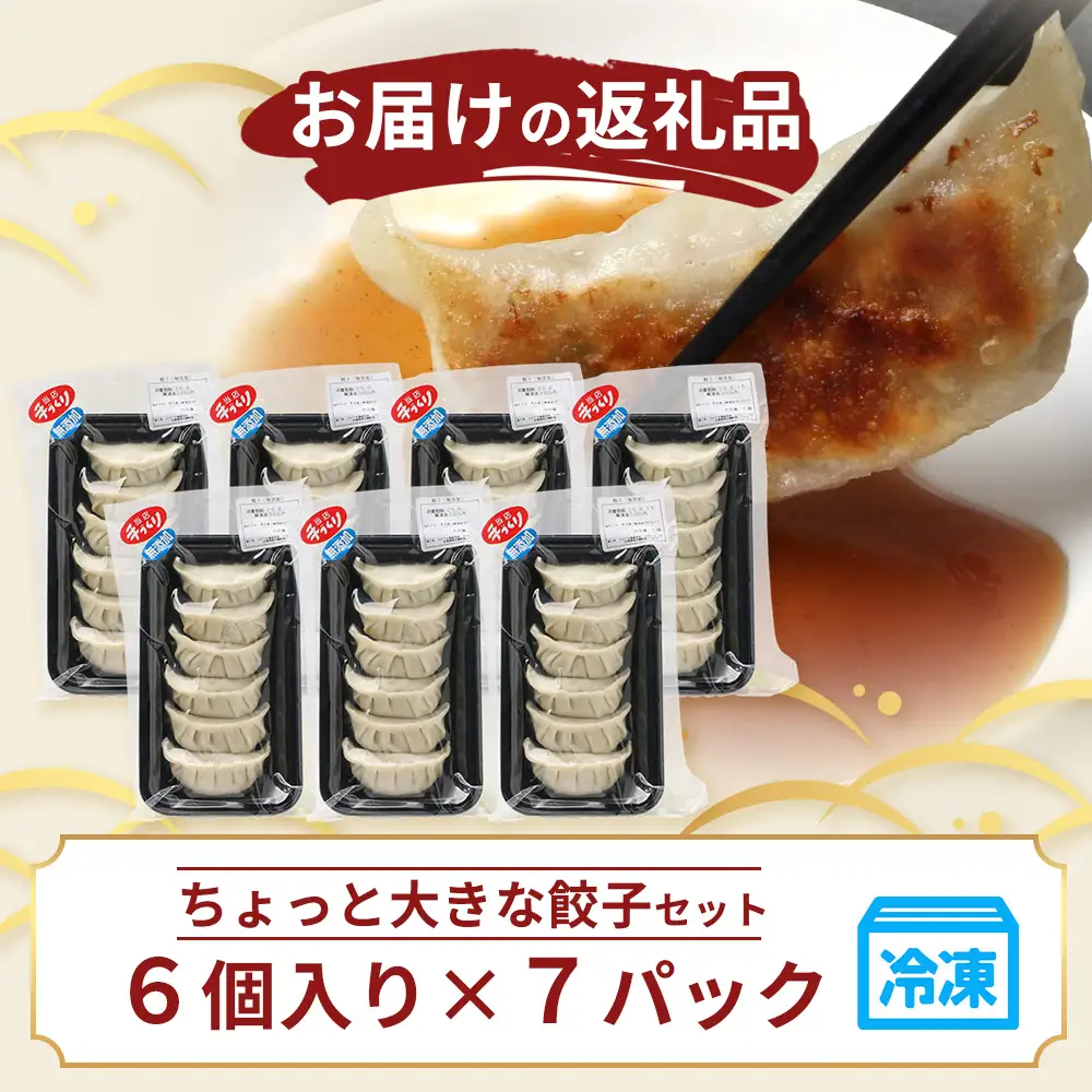 鹿児島県産 ひかり麦豚 ＼＼ちょっと大きな  餃子 42個セット／／ HM-707 | ぎょうざ ギョウザ 食べ応え抜群 焼き餃子 水餃子 おかず お弁当 冷凍 産地直送 鹿児島県 南大隅町 ひかり麦豚直売所