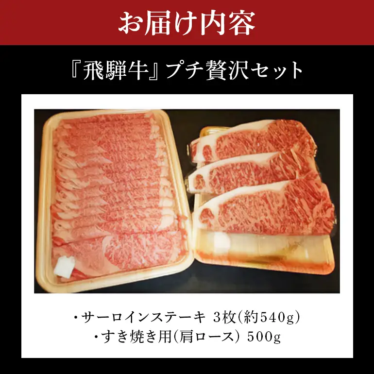 飛騨牛 A5～4等級 プチ贅沢セット (A01-012)