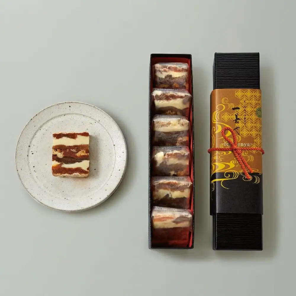 【一善や】干柿と胡桃と無花果のミルフィーユ(6個入り)