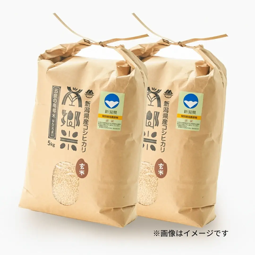 令和7年産 特別栽培 コシヒカリ 南郷米 玄米 10kg（5kg×2袋）