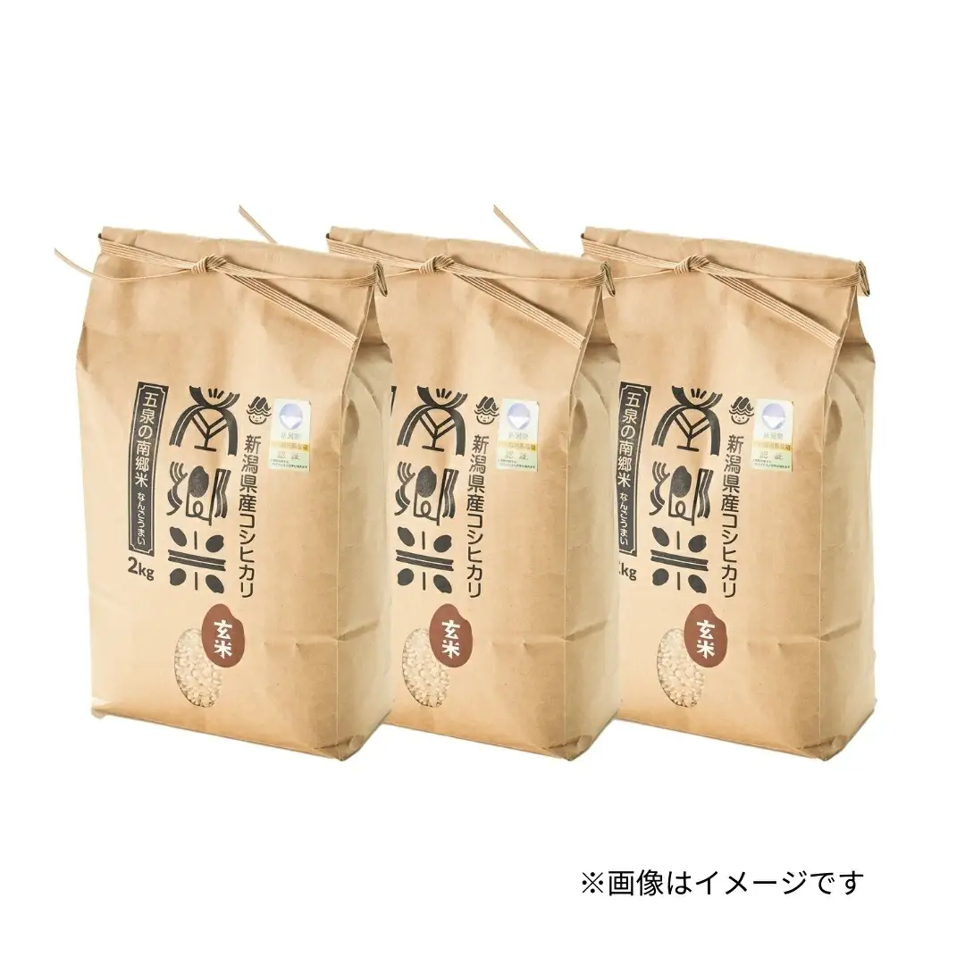 令和7年産 特別栽培コシヒカリ 南郷米 玄米 6kg（2kg×3袋）