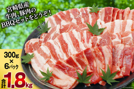 肉 セット バーベキュー 宮崎県産 牛 豚 1.8kg [甲斐精肉店 宮崎県 美郷町 31as0119]