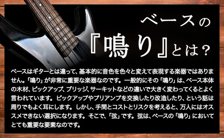 オリジナル高品質ハンドメイドベース弦 ニッケルタイプ　ベース 弦