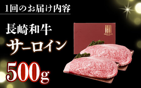 【2回定期便】A4-A5 長崎和牛 サーロインステーキ (250g×2)   和牛サーロインステーキ [DBS085] 牛肉 焼肉 ステーキ 