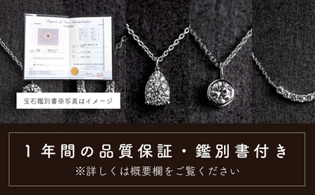 ダイヤモンド ネックレス 0.16ct （RP_MN-072） 鑑別書 保証書 ケース 付 ／ ジュエリー アクセサリー 宝石 ギフト プレゼント 贈り物 記念日 お祝い 誕生日 人気 高級 山梨県 西桂町【n0518_liz_C】