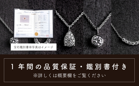 ダイヤモンド ネックレス 0.23ct （RP_MN-126） 鑑別書 保証書 ケース 付 ／ ジュエリー アクセサリー 宝石 ギフト プレゼント 贈り物 記念日 お祝い 誕生日 人気 高級 山梨県 西桂町【n0519_liz_C】