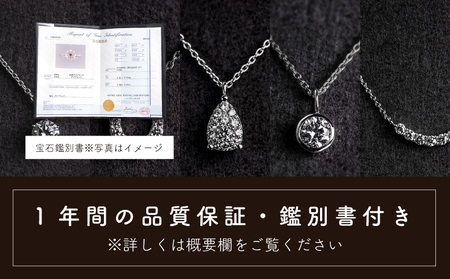 ダイヤモンド ネックレス 0.21ct （RP_MN-677） 鑑別書 保証書 ケース 付 ／ ジュエリー アクセサリー 宝石 ギフト プレゼント 贈り物 記念日 お祝い 誕生日 人気 高級 山梨県 西桂町【n0536_liz_C】