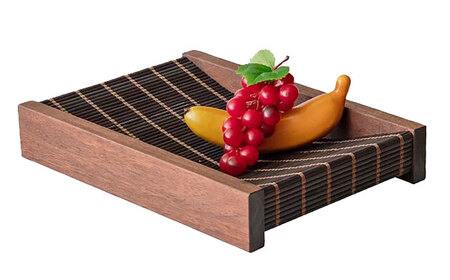 すだれフルーツトレイ / 八女すだれ フルーツトレイ 果物カゴ 籠 かご 伝統工芸品[AFAC012]