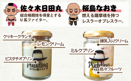 九州プロレス×ぷりんのススメ レスラーぷりん9個 / プリン スイーツ[AFAK295]