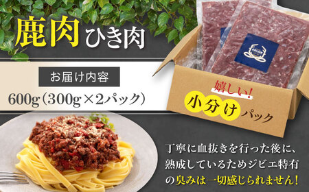 鹿肉 ひき肉 600g (300g×2P)  鹿肉 ジビエ ハンバーグ 北海道 [AJAO056]
