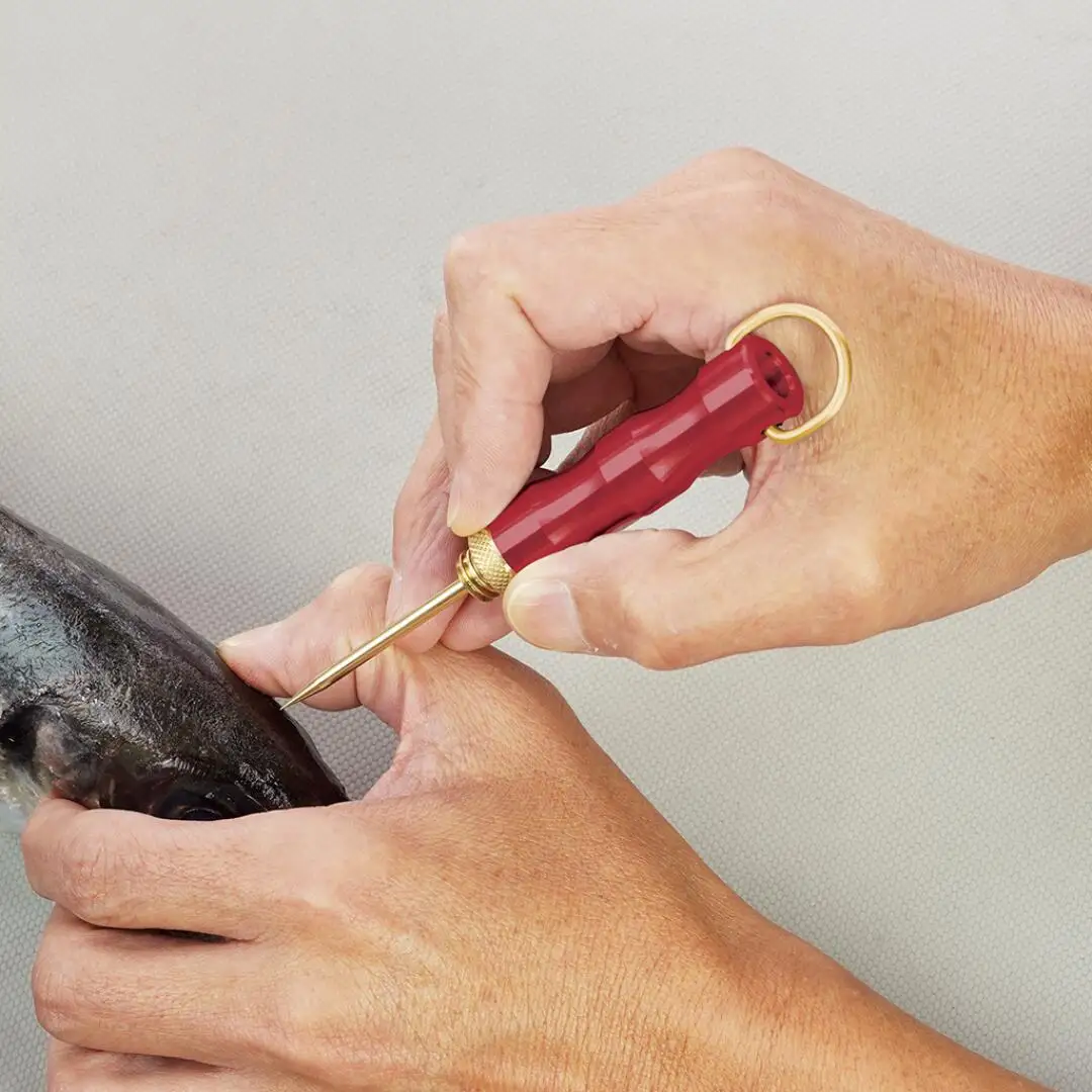 [ベルモント] FISH PICK 一撃コンパクト (ブルー) フィッシュピック 脳締め 脳天締め 小魚 フィッシング 魚 釣り フィッシング用品 アウトドア 燕三条製 【011S195】