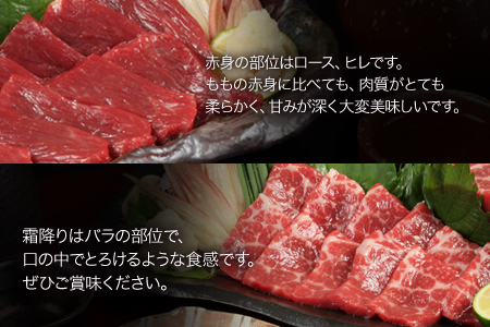 馬刺し 3種盛り合わせ 450g |馬刺し