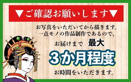 浮世似顔絵（A4・額付き） 和物好きや海外の方への贈答品にオススメ［No.410］
