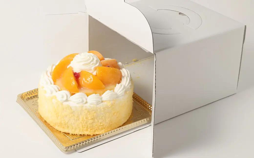 【長崎レトロスイーツ】アントルメシース 5号 スイーツ デザート ケーキ 生クリーム 黄桃 パイナップル レトロ 梅月堂 長崎