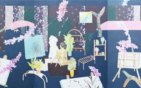 絵画空間コーディネート 花房紗也香 絵画 アート インテリア 絵 イラスト