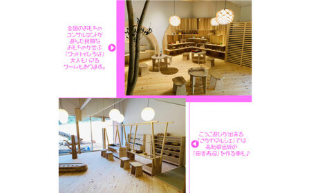 佐川おもちゃ美術館 （大人・こども共通） 特別招待券 2枚 （1枚につき1名入館可能） 2名分 親子 入場券 無料 チケット まきのさんの道の駅・佐川併設