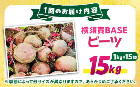 【全12回定期便】横須賀BASEビーツ 15kg（1kg×15袋）【ゆり子ファーム】 [AKCR016]