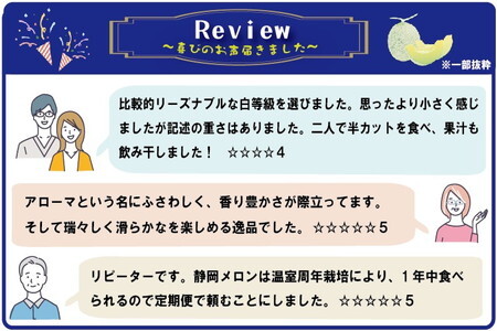 【毎月定期便】アローマメロン(白等級) 2玉 全3回【配送不可地域：離島・北海道・沖縄県】【4013005】