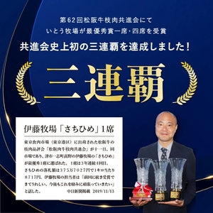 A5等級 松阪牛 サーロインステーキ 2枚 400g
