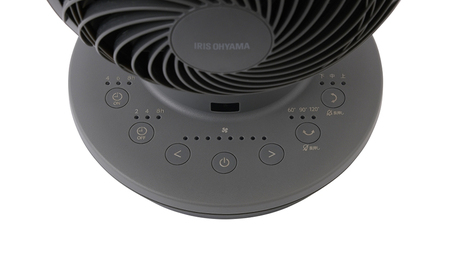 サーキュレーター 扇風機 dcモーター アイリスオーヤマ PCF-SDC15T-EC-AH アッシュグレー 首振り 省エネ dc 28畳 小型 お手入れ簡単 分解 おしゃれ 節電 換気 空気 循環 大風量 上下左右首振り 送風