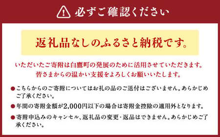 白鷹町への寄附（返礼品はありません） 500,000円 山形県 白鷹町 返礼品なし