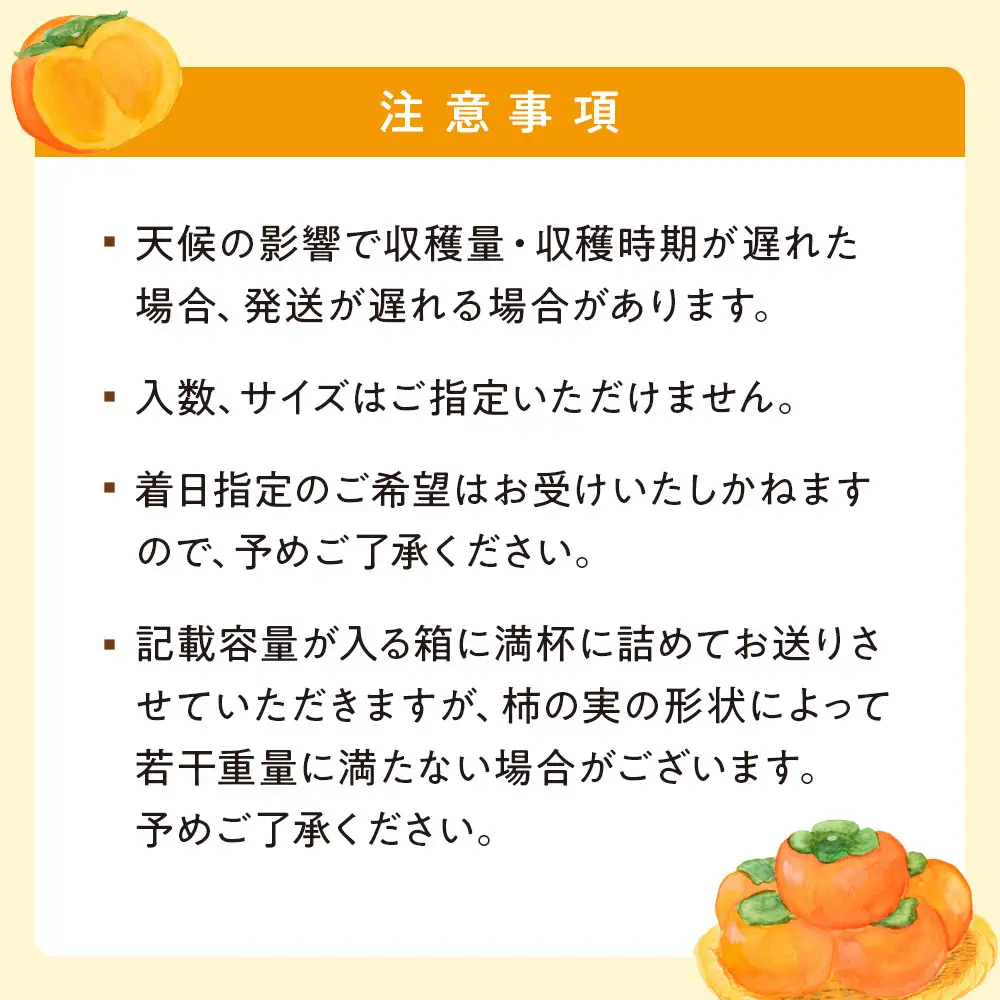 和歌山県産 富有柿 秀品 8～12玉 【2026年11月上旬以降発送】【九度山町産】