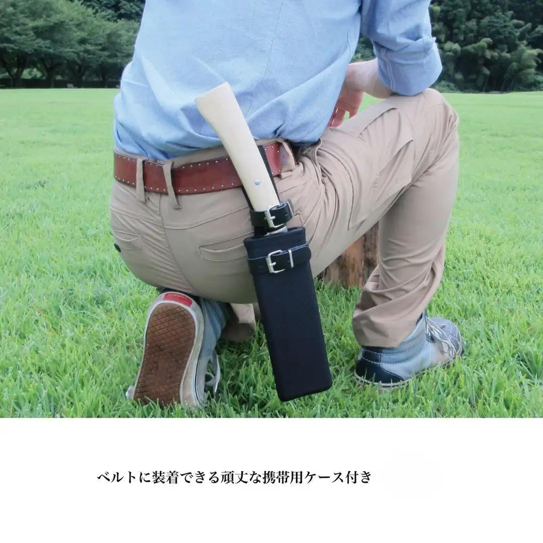 [冒険倶楽部] 菊國廣 薪割り鉈 両刃 165mm AY-128 ナタ 薪割り ケース付き キャンプ用品 アウトドア用品  【026S037】