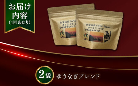 【全12回定期便】Fuuki Coffee Roaster Coffee Beans ゆうなぎブレンド2パック[RBO027] コーヒー 珈琲 コーヒー 珈琲 コーヒー 珈琲 コーヒー 珈琲九州 長崎