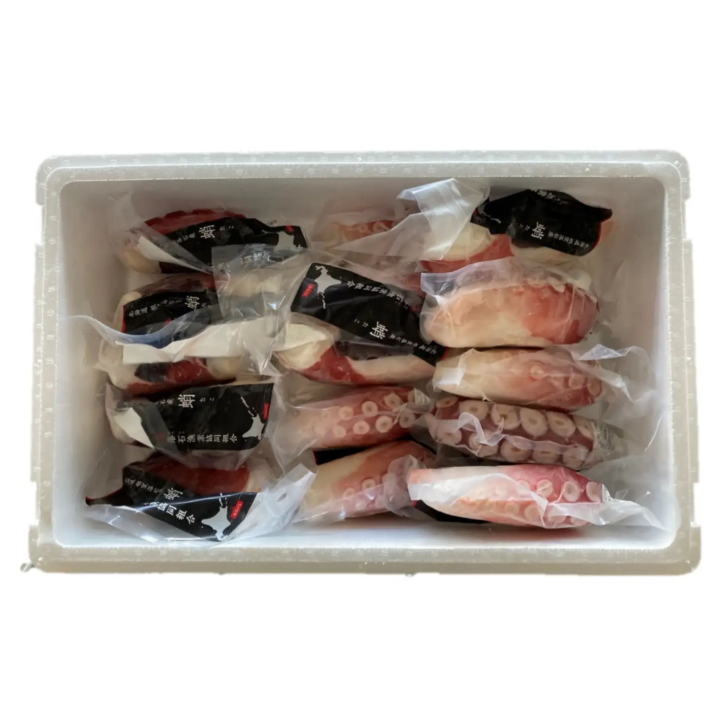 【北海道根室産】ボイル水たこ足ブロック15P(計7kg) E-20004