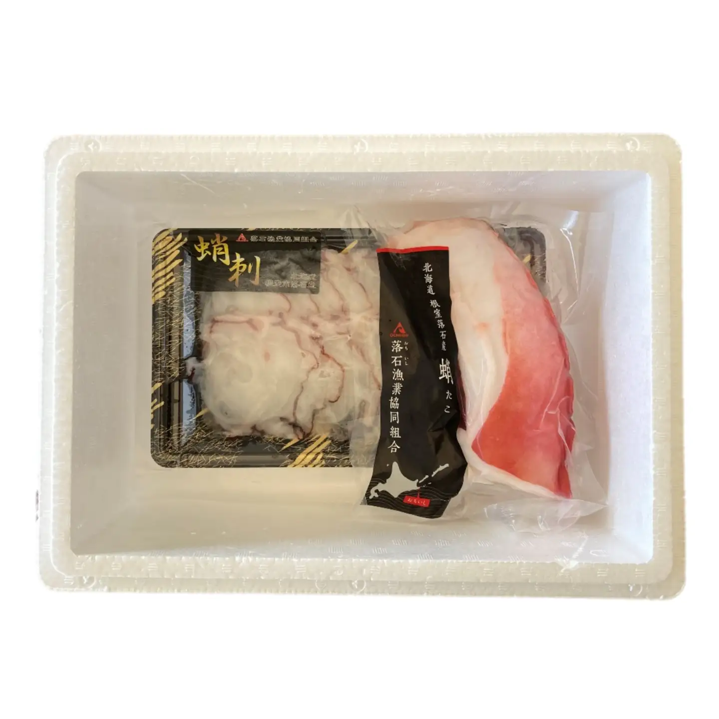 【北海道根室産】ボイル水たこ足ブロック500g、スライス150g A-20010
