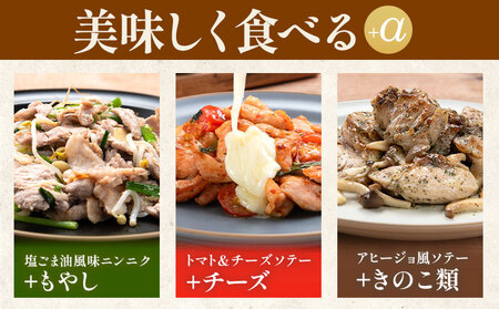 肉 鶏肉 豚肉 味付き肉 国産鶏と国産豚の3種味付けセット 計2.25kg 計9袋(250g×各3袋) MK エム・ケイ食品《30日以内に出荷予定(土日祝除く)》福岡県 鞍手町 塩ごま油風味ニンニク トマト＆チーズソテー アヒージョ風