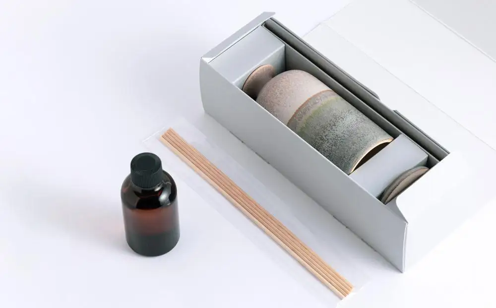 【瑞光窯-ZUIKOU-】リードディフューザー No.201 Dawnコイズブルー/青)｜京都 清水焼 フレグランス おしゃれ 人気