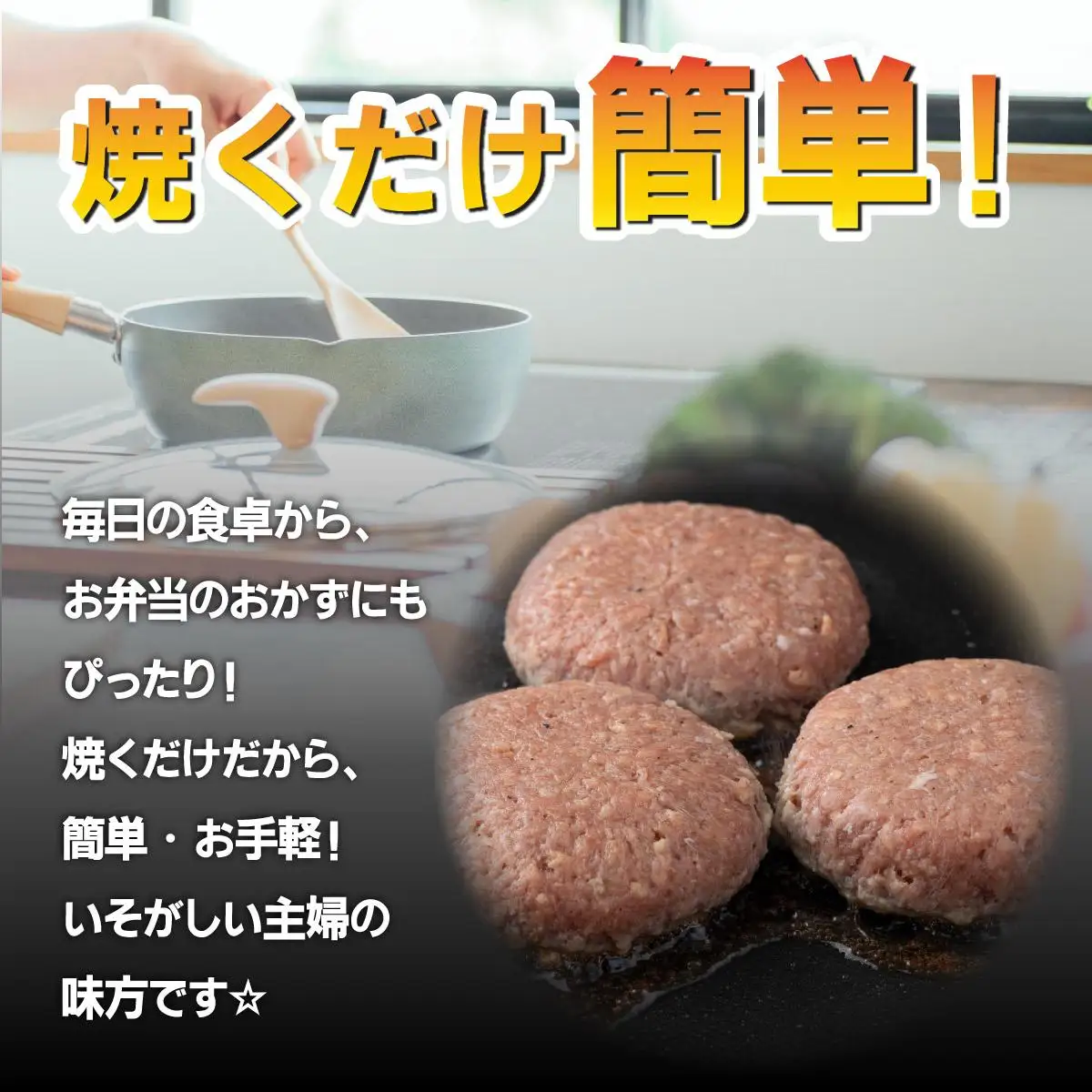 佐賀牛入り生ハンバーグ120g×8個