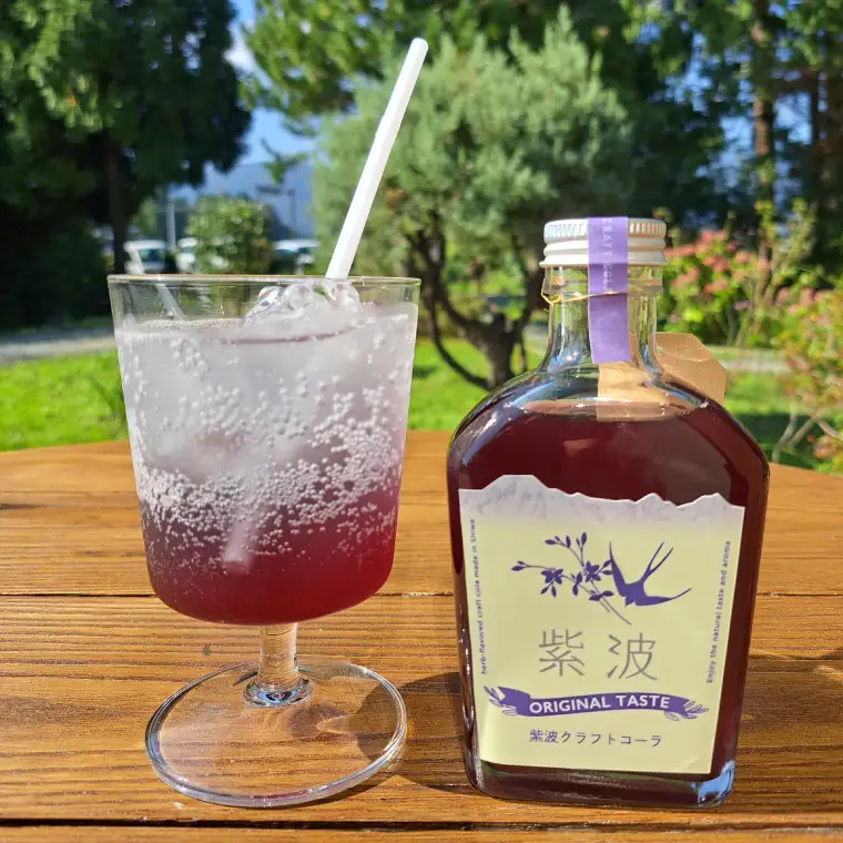 紫波クラフトコーラシロップ (オリジナルテイスト) 200ml×2本 (DW003) 紫波の紫をモチーフにしたハーブのやさしい香りのオリジナルテイストのシロップ