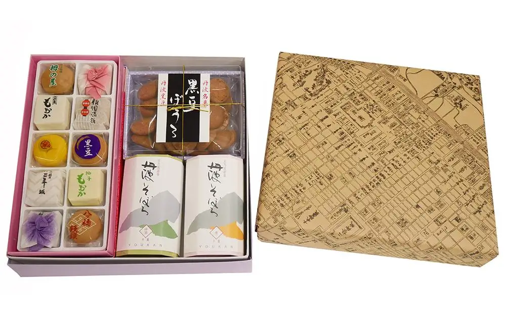 【伊勢源六たちばなや】きれいどころ 詰合せ 「京風呂敷・コトノワ インディゴブルー」